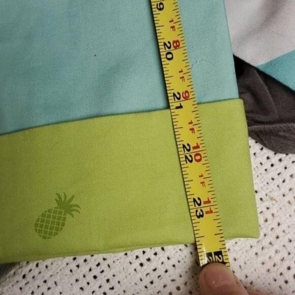 Jamaica Bay Lined Vented Pineapple Graphic Long Sleeve Sz L Jacket with Pockets - Picture 12 of 12